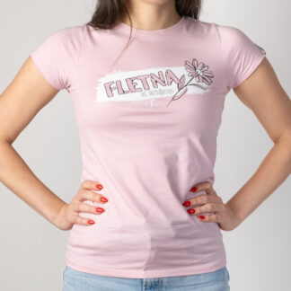 Ženska majica FLETNA K ROŽCA Roza