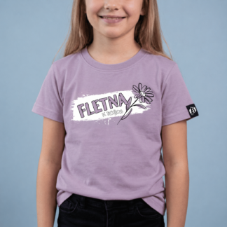 Dekliška majica FLETNA K ROŽCA Lila